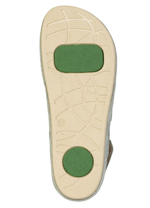 Sandaletten & Pantoletten - Mubb, bequeme Damen-Sandalen, Weite H, mit herausnehmbarem Fußbett, in Größe 036 bis 042, in Farbe BLEU Ansicht 12