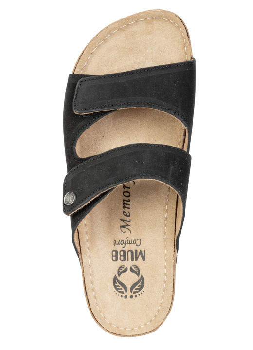 Sandaletten & Pantoletten - Mubb, bequeme Damen-Pantoletten, Weite H, mit Klettverschluss, in Größe 036 bis 042, in Farbe SAND Ansicht 5