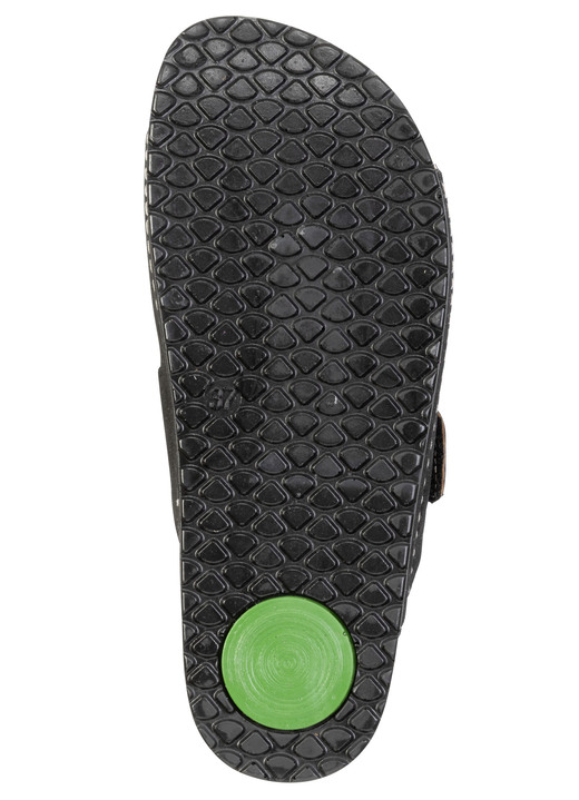 Sandaletten & Pantoletten - Mubb, bequeme Damen-Pantoletten, Weite H, mit Klettverschluss, in Größe 036 bis 042, in Farbe SAND Ansicht 6