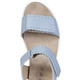 Damenmode - ELENA EDEN, bequeme Damen-Sandalen, Weite H, mit herausnehmbarem Fußbett, in Größe 035 bis 041, in Farbe BEIGE – Farbe HELLBLAU – Ansicht 2