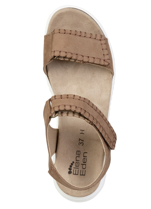 Sandaletten & Pantoletten - ELENA EDEN, bequeme Damen-Sandalen, Weite H, mit herausnehmbarem Fußbett, in Größe 035 bis 041, in Farbe HELLBLAU Ansicht 8