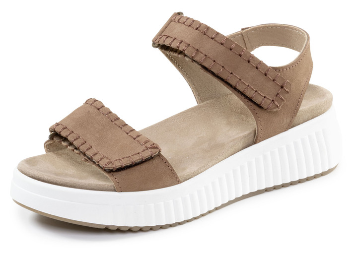 Sandaletten & Pantoletten - ELENA EDEN, bequeme Damen-Sandalen, Weite H, mit herausnehmbarem Fußbett, in Größe 035 bis 041, in Farbe HELLBLAU Ansicht 7