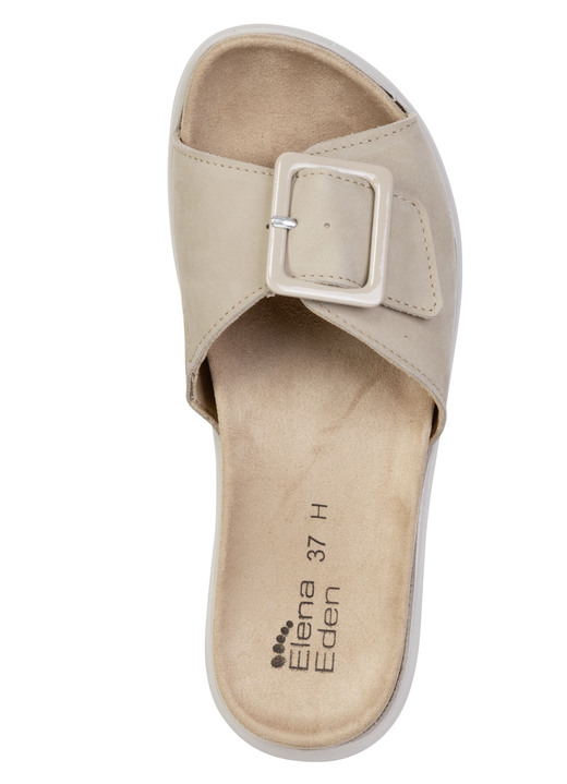 Damenmode - ELENA EDEN, stylische Damen-Pantoletten, Weite H, mit herausnehmbarem Fußbett, in Größe 036 bis 042, in Farbe DUNKELBLAU Ansicht 5