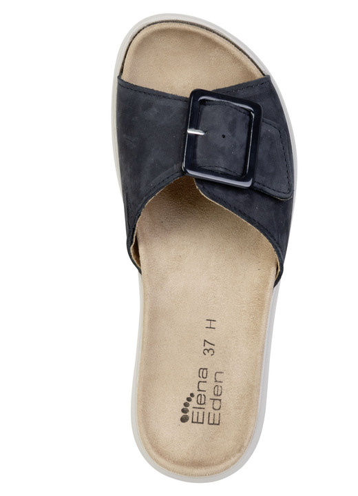 Sandaletten & Pantoletten - ELENA EDEN, stylische Damen-Pantoletten, Weite H, mit herausnehmbarem Fußbett, in Größe 036 bis 042, in Farbe BEIGE Ansicht 5