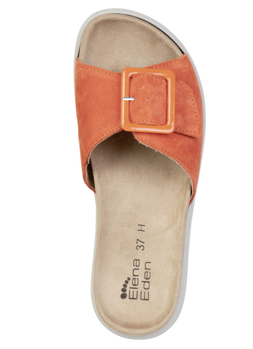 Sandaletten & Pantoletten - ELENA EDEN, stylische Damen-Pantoletten, Weite H, mit herausnehmbarem Fußbett, in Größe 036 bis 042, in Farbe BEIGE Ansicht 8