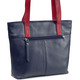 Taschen - Laurina, Tasche, Damen, aus Leder, in Farbe BLAU-WEISS-ROT – Farbe BLAU-WEISS-ROT – Ansicht 2