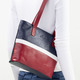 Taschen - Laurina, Tasche, Damen, aus Leder, in Farbe BLAU-WEISS-ROT – Farbe BLAU-WEISS-ROT – Ansicht 3
