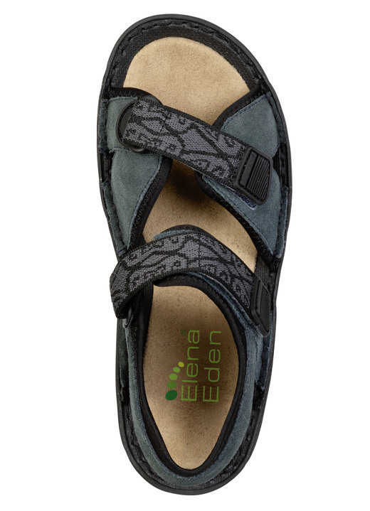 Sandaletten & Pantoletten - ELENA EDEN, sportliche Damen-Sandalen, Weite G, mit Klettverschluss, in Größe 036 bis 042, in Farbe DUNKELBLAU Ansicht 2