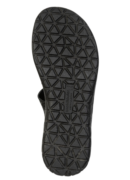 Sandaletten & Pantoletten - Waldläufer, bequeme Damen-Sandalen, Weite H, mit herausnehmbarem Fußbett, in Größe 3 1/2 bis 8, in Farbe SCHWARZ Ansicht 3