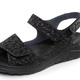 Sandaletten & Pantoletten - Waldläufer, bequeme Damen-Sandalen, Weite H, mit herausnehmbarem Fußbett, in Größe 3 1/2 bis 8, in Farbe SCHWARZ – Farbe SCHWARZ – Ansicht 1