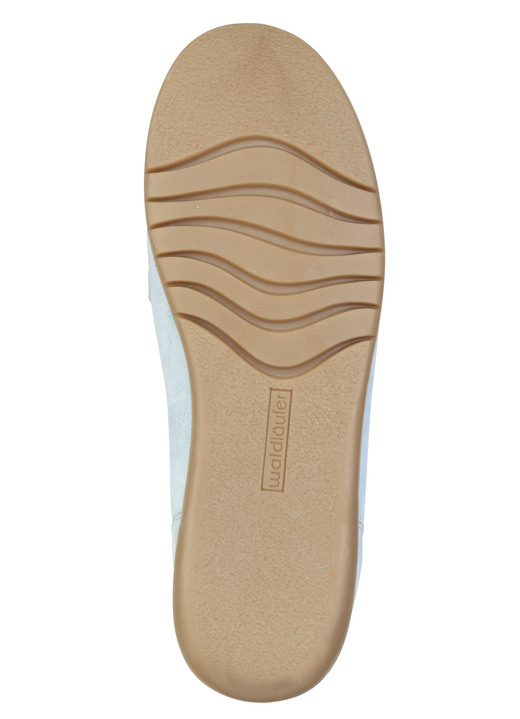 Slipper & Schnürschuhe - Waldläufer, bequeme Damen-Slipper, Weite H, mit herausnehmbarem Fußbett, in Größe 3 1/2 bis 8, in Farbe BLEU Ansicht 3