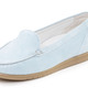 Slipper & Schnürschuhe - Waldläufer, bequeme Damen-Slipper, Weite H, mit herausnehmbarem Fußbett, in Größe 3 1/2 bis 8, in Farbe BLEU – Farbe BLEU – Ansicht 1