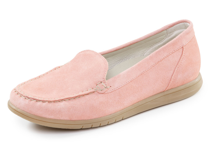 Slipper & Schnürschuhe - Waldläufer, bequeme Damen-Slipper, Weite H, mit herausnehmbarem Fußbett, in Größe 3 1/2 bis 8, in Farbe BLEU Ansicht 9