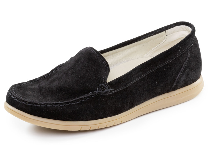 Slipper & Schnürschuhe - Waldläufer, bequeme Damen-Slipper, Weite H, mit herausnehmbarem Fußbett, in Größe 3 1/2 bis 8, in Farbe LIMONE Ansicht 12