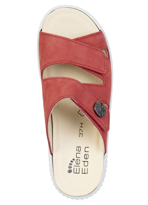 Sandaletten & Pantoletten - ELENA EDEN, bequeme Damen-Pantoletten, Weite H, mit herausnehmbarem Fußbett, in Größe 036 bis 043, in Farbe JEANS Ansicht 5