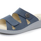 Sandaletten & Pantoletten - ELENA EDEN, bequeme Damen-Pantoletten, Weite H, mit herausnehmbarem Fußbett, in Größe 036 bis 043, in Farbe JEANS – Farbe JEANS – Ansicht 1