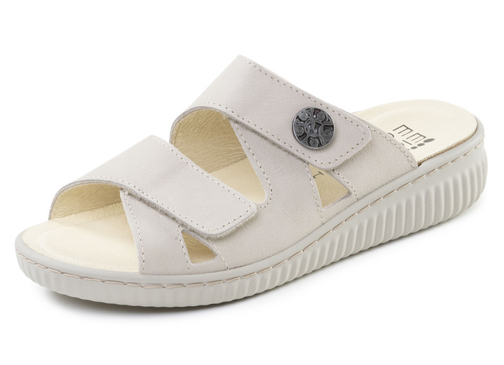 Sandaletten & Pantoletten - ELENA EDEN, bequeme Damen-Pantoletten, Weite H, mit herausnehmbarem Fußbett, in Größe 036 bis 043, in Farbe HELLROT Ansicht 7