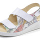 Damenmode - ELENA EDEN, bequeme Damen-Sandalen, Weite H, mit herausnehmbarem Fußbett, in Größe 036 bis 042, in Farbe WEISS-BUNT – Farbe WEISS-BUNT – Ansicht 1