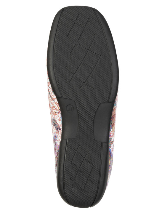 Damenmode - ELENA EDEN, bequeme Damen-Slipper, Weite H, mit herausnehmbarem Fußbett, in Größe 036 bis 042, in Farbe ROT-BUNT Ansicht 3