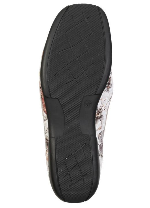 Damenmode - ELENA EDEN, bequeme Damen-Slipper, Weite H, mit herausnehmbarem Fußbett, in Größe 036 bis 042, in Farbe ROT-BUNT Ansicht 6