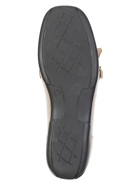 Slipper & Schnürschuhe - ELENA EDEN, klassische Damen-Slipper, Weite H, mit herausnehmbarem Lederfußbett, in Größe 036 bis 042, in Farbe DUNKELBEIGE Ansicht 3