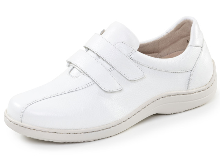 Slipper & Schnürschuhe - ELENA EDEN, bequeme Damen-Slipper, Weite H, mit herausnehmbarem Fußbett, in Größe 036 bis 042, in Farbe WEISS Ansicht 1