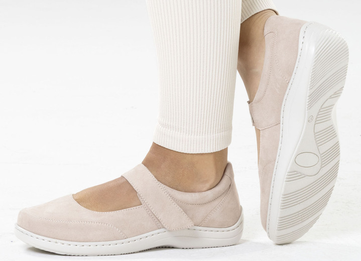 Slipper & Schnürschuhe - ELENA EDEN, bequeme Damen-Slipper, Weite H, mit herausnehmbarem Fußbett, in Größe 036 bis 042, in Farbe MARINE Ansicht 7