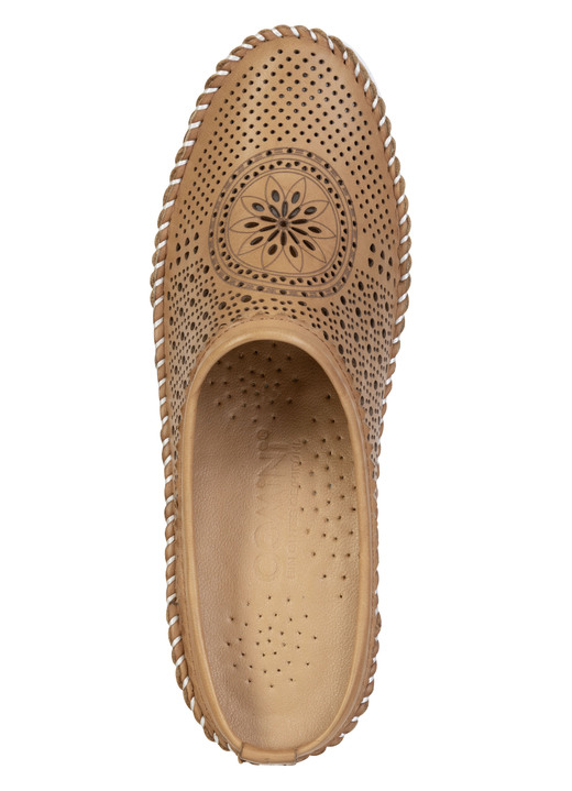 Sandaletten & Pantoletten - Gemini, sommerlicher Damen-Sabot, Weite G, mit herausnehmbarem Fußbett, in Größe 036 bis 042, in Farbe WEISS Ansicht 10