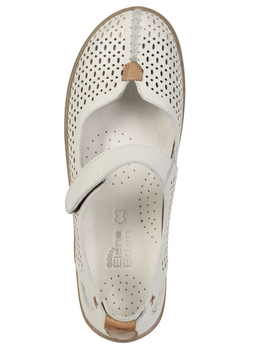 Slipper & Schnürschuhe - ELENA EDEN, sommerliche Damen-Slipper, Weite G, mit herausnehmbarem Fußbett, in Größe 036 bis 042, in Farbe HELLBEIGE Ansicht 2