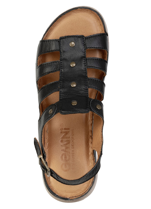 Sandaletten & Pantoletten - Gemini, klassische Damen-Sandalen, Weite G, aus Leder, in Größe 036 bis 042, in Farbe WEISS Ansicht 8