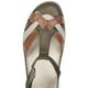 Sandaletten & Pantoletten - ELENA EDEN, bequeme Damen-Sandalen, Weite H, mit Klettspange, in Größe 036 bis 042, in Farbe BEIGE-BRAUN – Farbe KHAKI-BRAUN – Ansicht 2