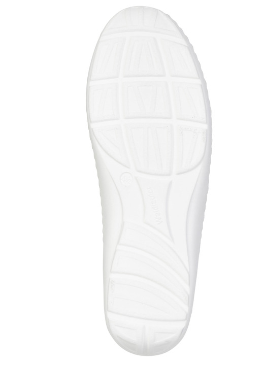 Slipper & Schnürschuhe - Waldläufer, bequeme Damen-Schnürschuhe, Weite H, mit herausnehmbarem Fußbett, in Größe 3 1/2 bis 8, in Farbe WEISS-SILBER Ansicht 3