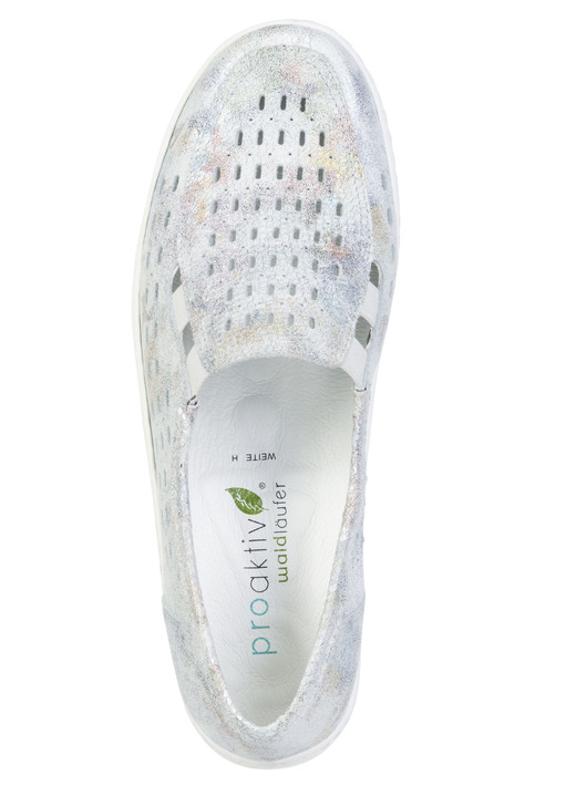 Slipper & Schnürschuhe - Waldläufer, sommerliche Damen-Slipper, Weite H, mit herausnehmbarem Fußbett, in Größe 3 1/2 bis 8, in Farbe DUNKELBLAU Ansicht 6