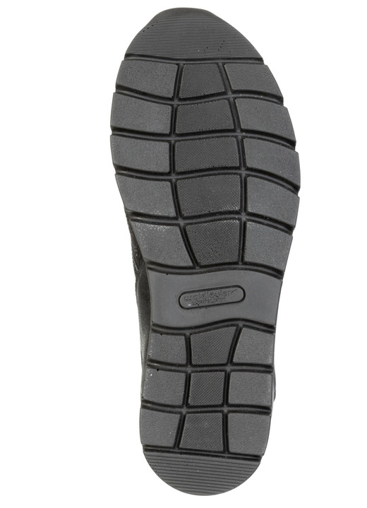 Slipper & Schnürschuhe - Waldläufer, bequeme Damen-Sneaker, Weite K, mit herausnehmbarem Fußbett, in Größe 3 1/2 bis 8, in Farbe SCHWARZ Ansicht 3