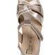 Sandaletten & Pantoletten - ELENA EDEN, bequeme Damen-Sandalen, Weite H, mit herausnehmbarem Fußbett, in Größe 035 bis 041, in Farbe WEISS – Farbe BRONZE-GOLD – Ansicht 2