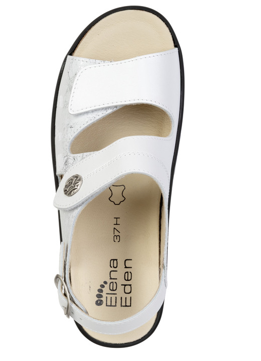 Sandaletten & Pantoletten - ELENA EDEN, bequeme Damen-Sandalen, Weite H, mit herausnehmbarem Fußbett, in Größe 036 bis 042, in Farbe DUNKELBLAU Ansicht 4