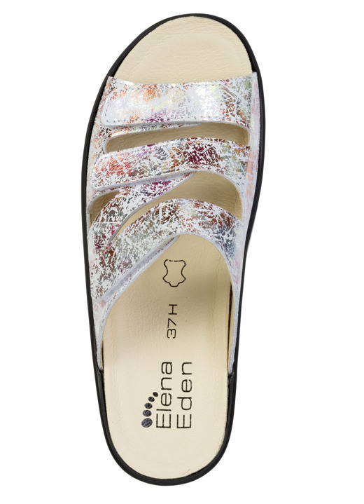Sandaletten & Pantoletten - ELENA EDEN, bequeme Damen-Pantoletten, Weite H, mit herausnehmbarem Fußbett, in Größe 036 bis 043, in Farbe ECRU-ROSÉ Ansicht 2