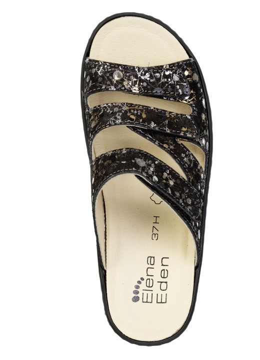 Sandaletten & Pantoletten - ELENA EDEN, bequeme Damen-Pantoletten, Weite H, mit herausnehmbarem Fußbett, in Größe 036 bis 043, in Farbe ECRU-ROSÉ Ansicht 5