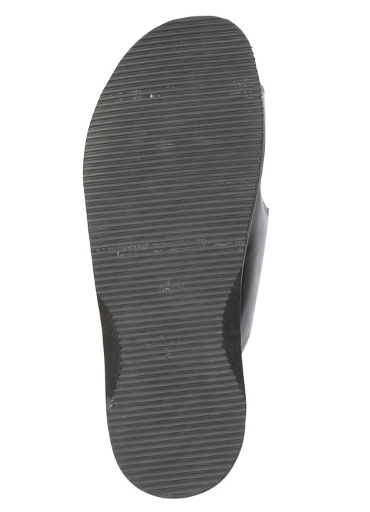 Sandaletten & Pantoletten - Komfortable Damen-Pantoletten, Weite K, mit Klettverschluss, in Größe 036 bis 042, in Farbe SCHWARZ Ansicht 3