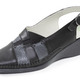 Damenmode - ELENA EDEN, schicke Damen-Sandalen, Weite G, mit Gummizug, in Größe 036 bis 042, in Farbe ECRU-SILBER – Farbe SCHWARZ – Ansicht 1