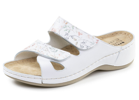 ELENA EDEN, klassische Damen-Pantoletten, Weite G, mit Klettverschluss