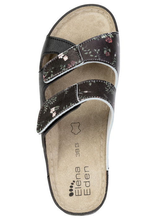 Sandaletten & Pantoletten - ELENA EDEN, klassische Damen-Pantoletten, Weite G, mit Klettverschluss, in Größe 036 bis 042, in Farbe WEISS Ansicht 7