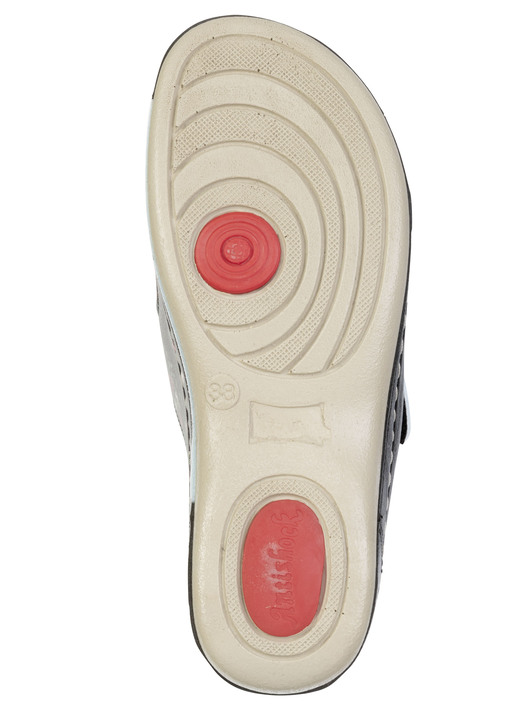 Sandaletten & Pantoletten - ELENA EDEN, klassische Damen-Pantoletten, Weite G, mit Klettverschluss, in Größe 036 bis 042, in Farbe WEISS Ansicht 8