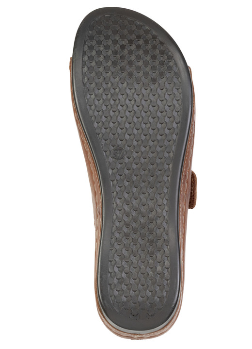 Damenmode - Bequeme Damen-Pantoletten, Weite G, mit Klettverschluss, in Größe 036 bis 042, in Farbe WEISS Ansicht 6