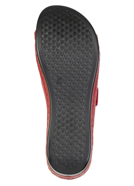 Damenmode - Bequeme Damen-Pantoletten, Weite G, mit Klettverschluss, in Größe 036 bis 042, in Farbe WEISS Ansicht 9