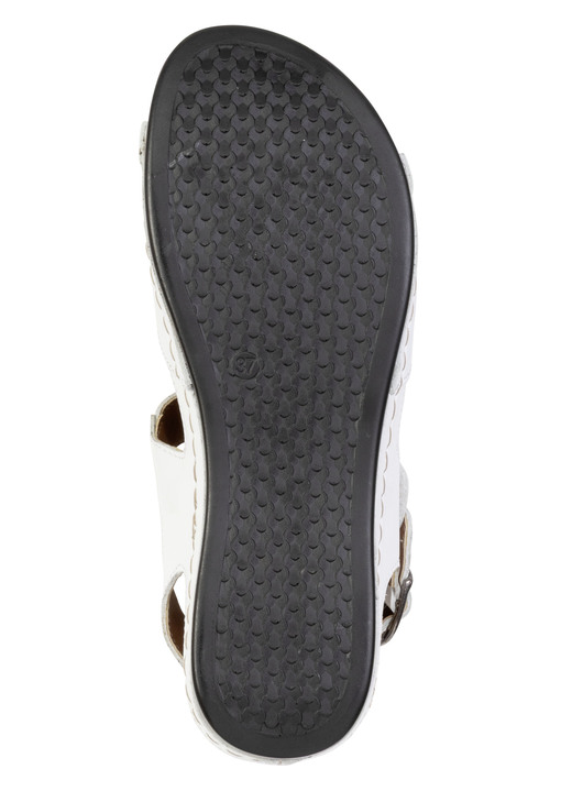 Sandaletten & Pantoletten - ELENA EDEN, bequeme Damen-Sandalen, Weite G, mit Klettverschluss, in Größe 036 bis 042, in Farbe WEISS Ansicht 3