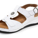 Sandaletten & Pantoletten - ELENA EDEN, bequeme Damen-Sandalen, Weite G, mit Klettverschluss, in Größe 036 bis 042, in Farbe WEISS – Farbe WEISS – Ansicht 1