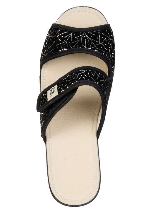 Sandaletten & Pantoletten - Leichte, Damen-Pantoletten, mit Klettverschluss, in Größe 035 bis 041, in Farbe ROT Ansicht 5