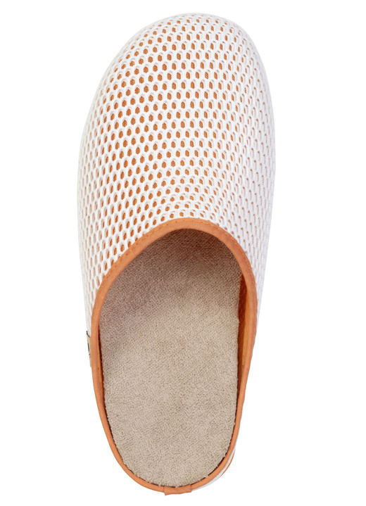 Hausschuhe - Bequeme Damen-Hausschuhe, Weite H, mit herausnehmbarem Fußbett, in Größe 036 bis 042, in Farbe JEANS Ansicht 5