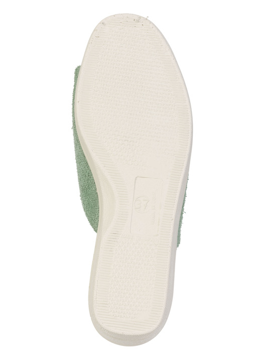 Hausschuhe - Klassische Damen-Hausschuhe, aus Textilmaterial, in Größe 035 bis 041, in Farbe HIMMELBLAU Ansicht 8